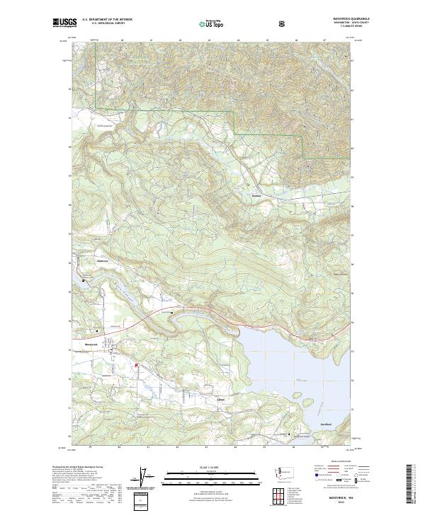 US Topo 7.5-minute map for Mossyrock WA