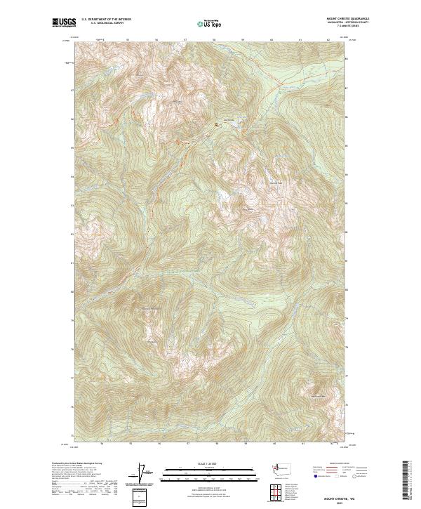 US Topo 7.5-minute map for Mount Christie WA