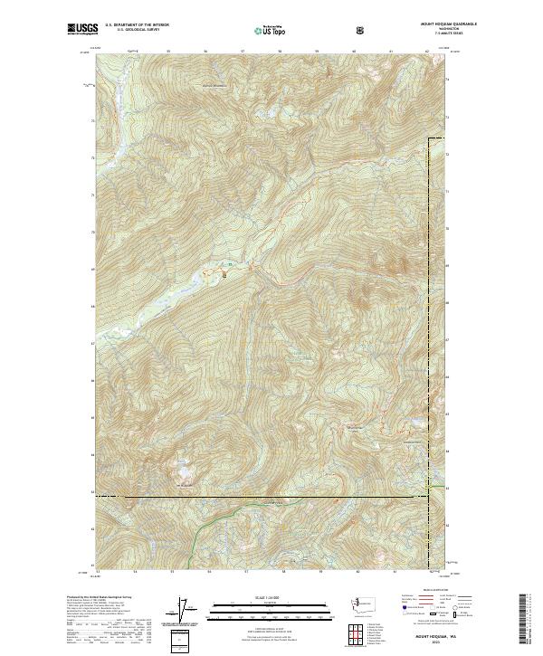 US Topo 7.5-minute map for Mount Hoquiam WA