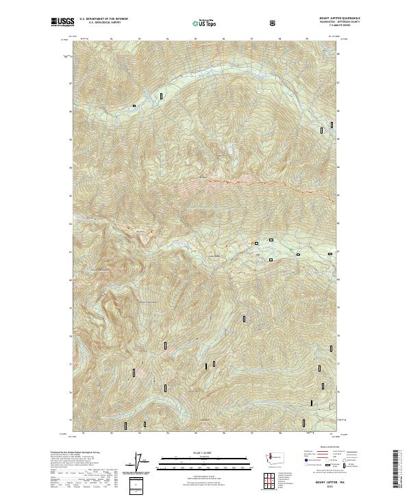 US Topo 7.5-minute map for Mount Jupiter WA