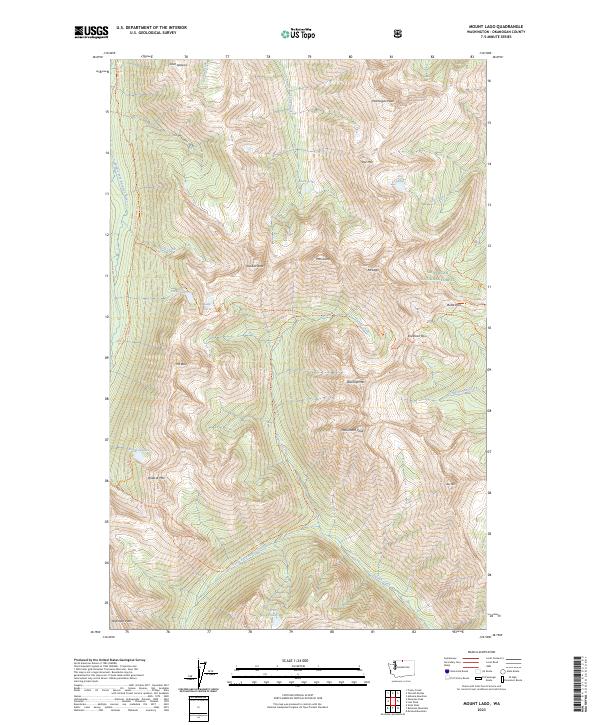 US Topo 7.5-minute map for Mount Lago WA