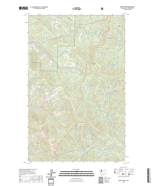 US Topo 7.5-minute map for Mount Leona WA