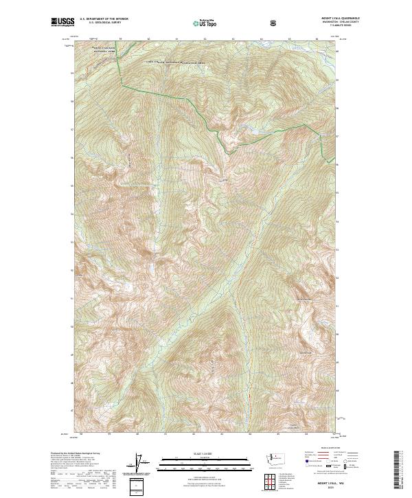 US Topo 7.5-minute map for Mount Lyall WA