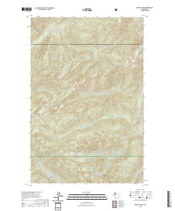 US Topo 7.5-minute map for Mount Olson WA