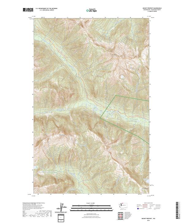 US Topo 7.5-minute map for Mount Prophet WA