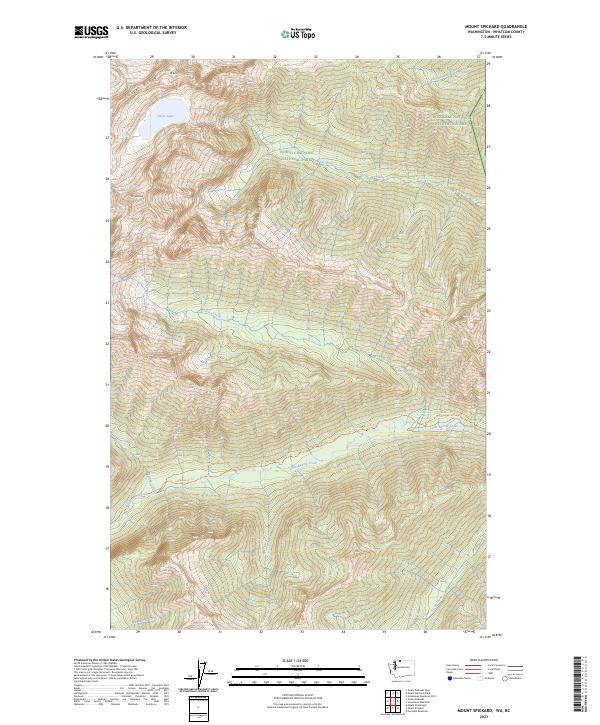 US Topo 7.5-minute map for Mount Spickard WABC