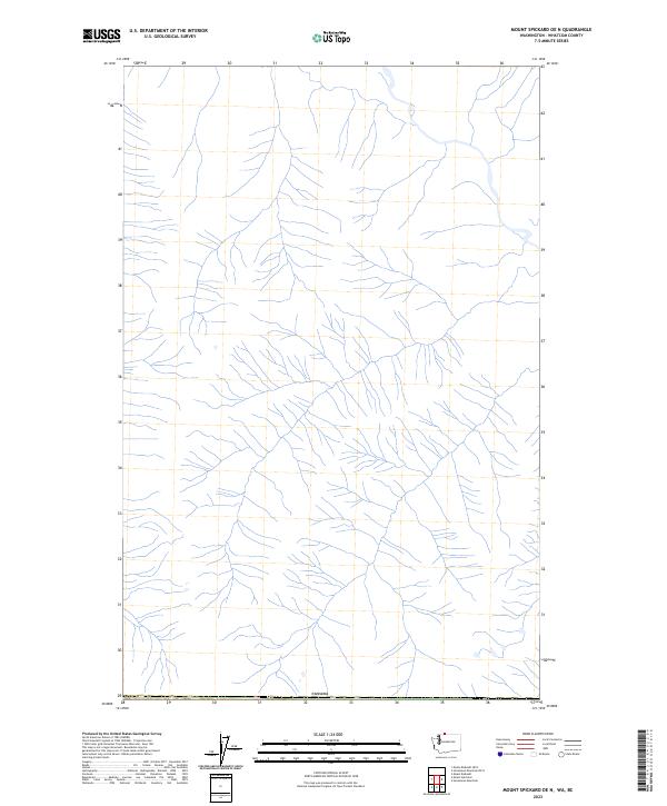 US Topo 7.5-minute map for Mount Spickard OE N WABC