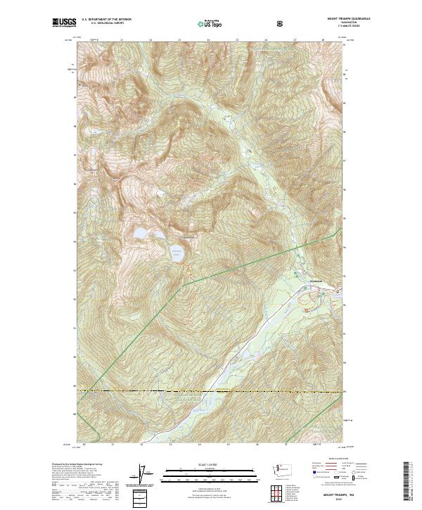 US Topo 7.5-minute map for Mount Triumph WA