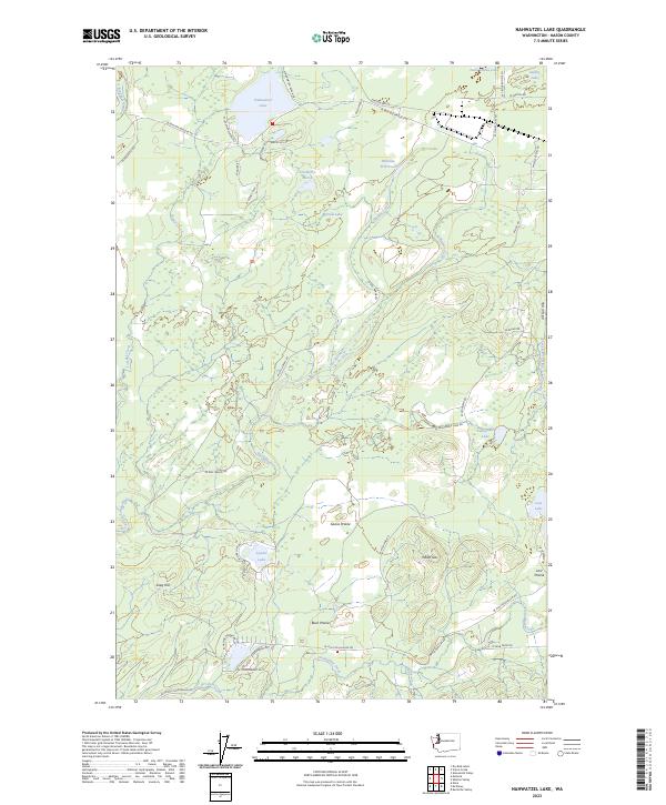 US Topo 7.5-minute map for Nahwatzel Lake WA