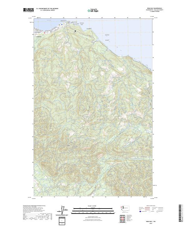 US Topo 7.5-minute map for Neah Bay WA