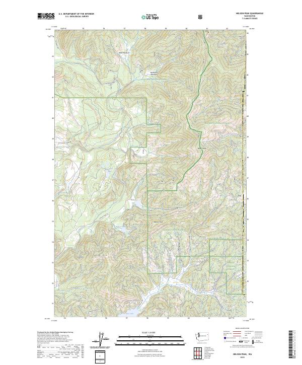 US Topo 7.5-minute map for Nelson Peak WA