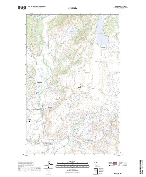 US Topo 7.5-minute map for Nespelem WA