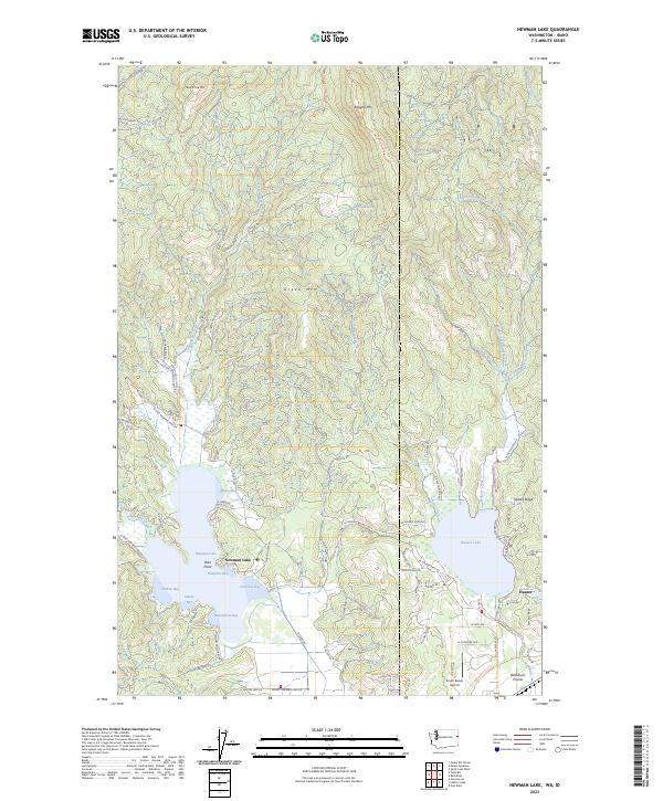 US Topo 7.5-minute map for Newman Lake WAID