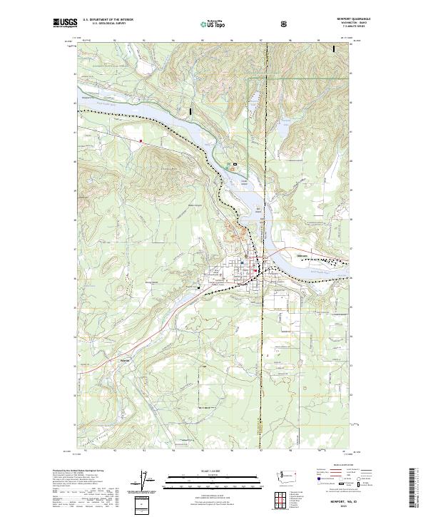 US Topo 7.5-minute map for Newport WAID