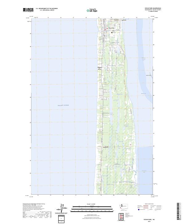 US Topo 7.5-minute map for Ocean Park WA