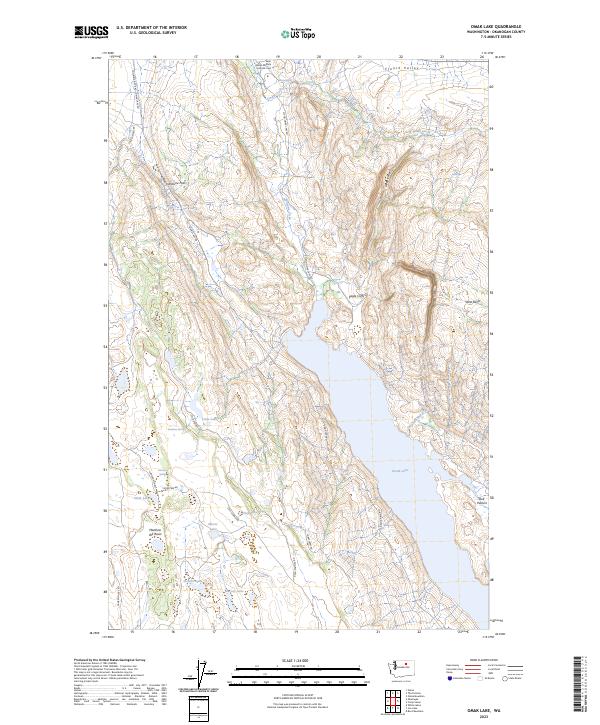 US Topo 7.5-minute map for Omak Lake WA