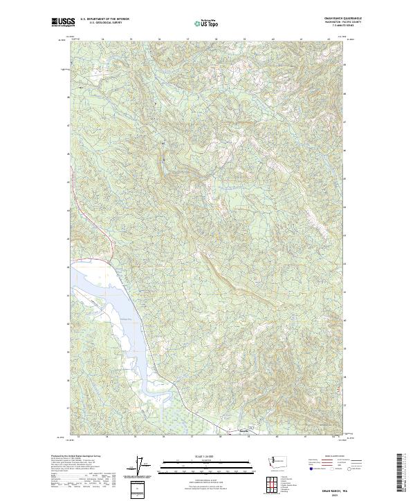 US Topo 7.5-minute map for Oman Ranch WA