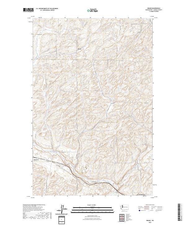 US Topo 7.5-minute map for Omans WA