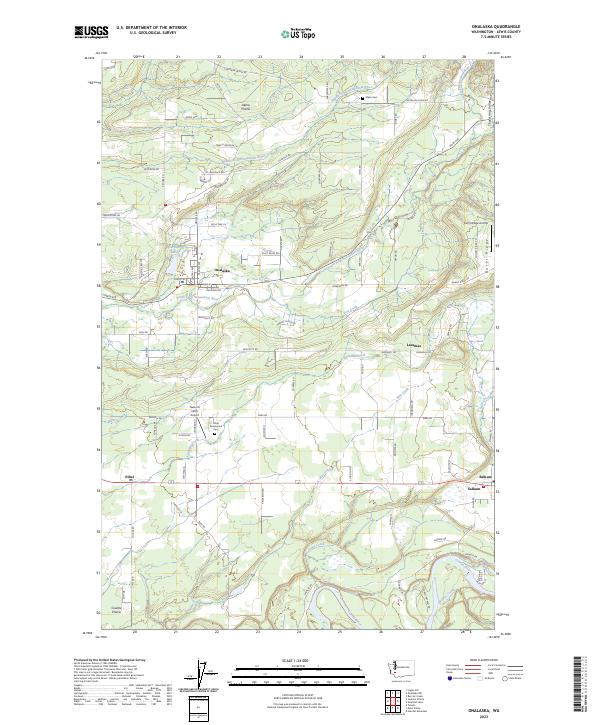 US Topo 7.5-minute map for Onalaska WA