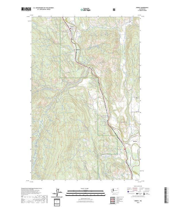 US Topo 7.5-minute map for Orient WA