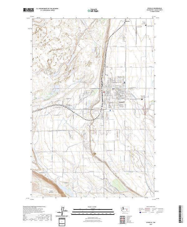 US Topo 7.5-minute map for Othello WA