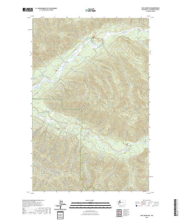 US Topo 7.5-minute map for Owl Mountain WA