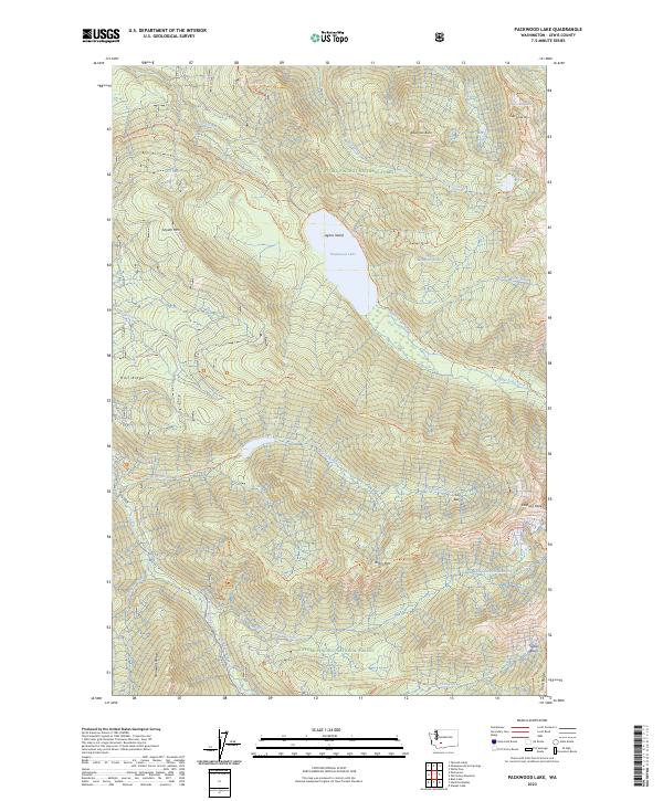 US Topo 7.5-minute map for Packwood Lake WA