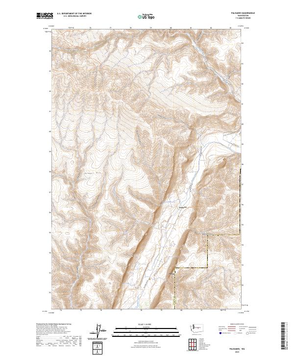 US Topo 7.5-minute map for Palisades WA