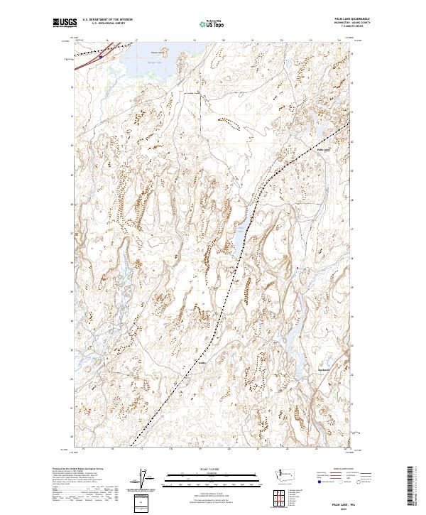 US Topo 7.5-minute map for Palm Lake WA