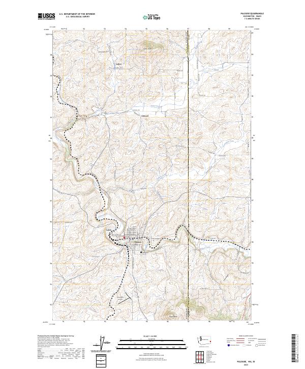 US Topo 7.5-minute map for Palouse WAID