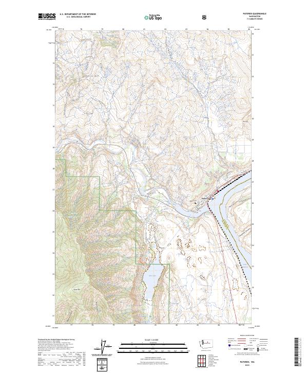 US Topo 7.5-minute map for Pateros WA