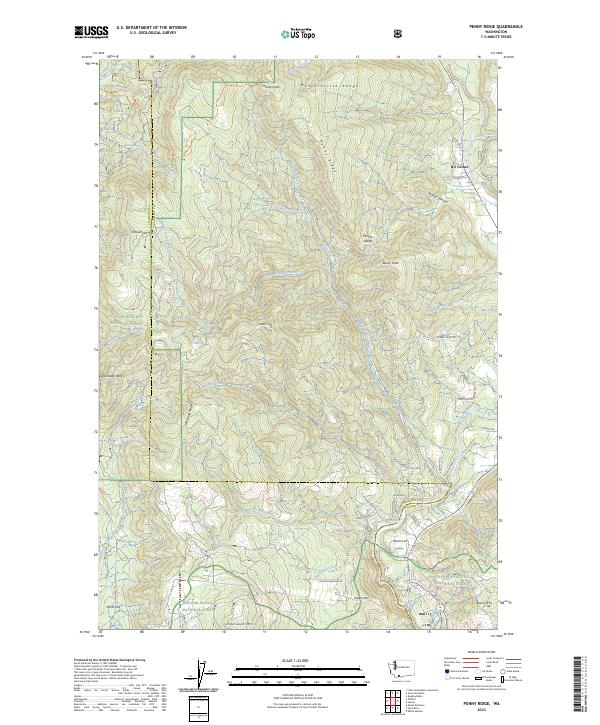 US Topo 7.5-minute map for Penny Ridge WA