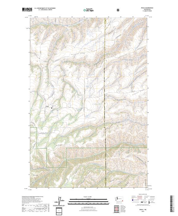 US Topo 7.5-minute map for Peola WA