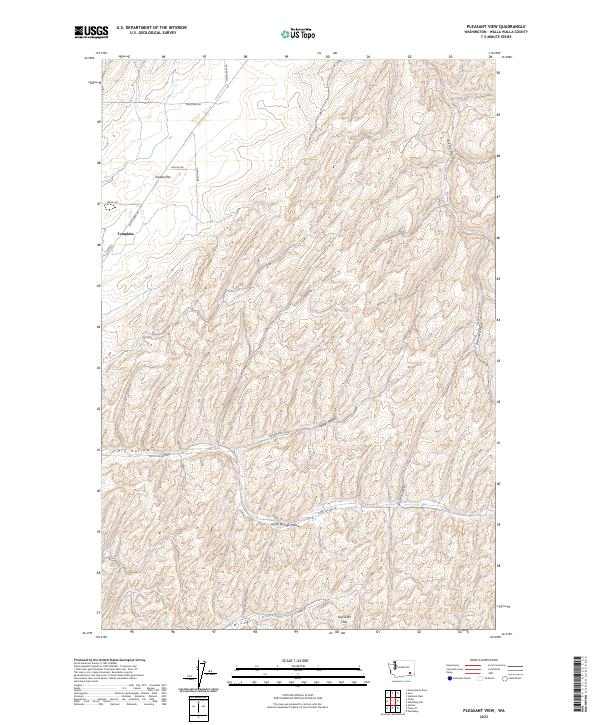 US Topo 7.5-minute map for Pleasant View WA