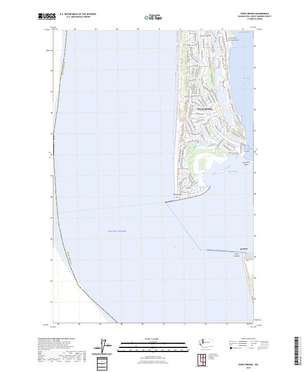 US Topo 7.5-minute map for Point Brown WA