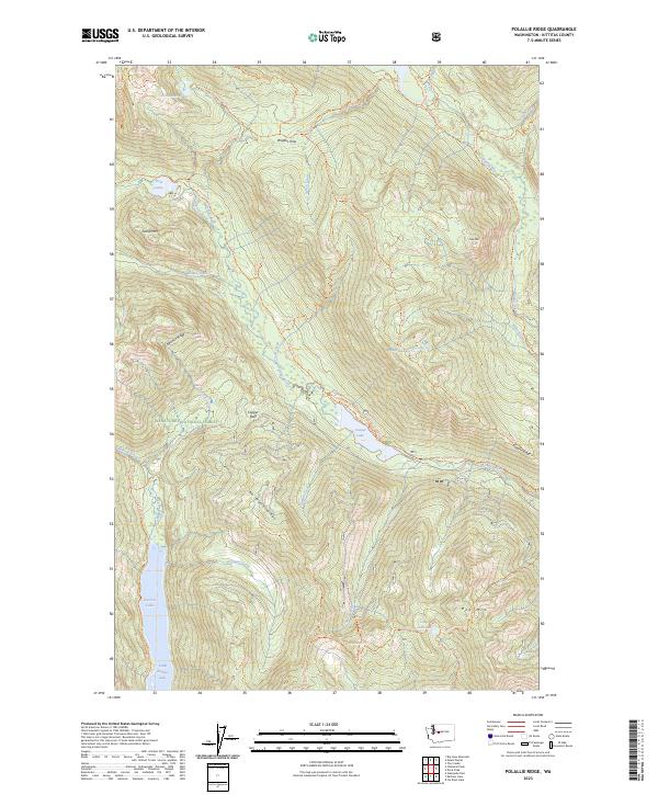 US Topo 7.5-minute map for Polallie Ridge WA