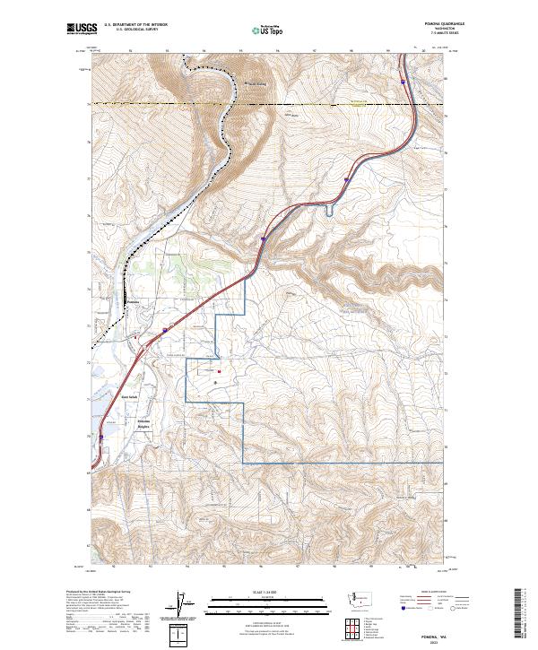 US Topo 7.5-minute map for Pomona WA