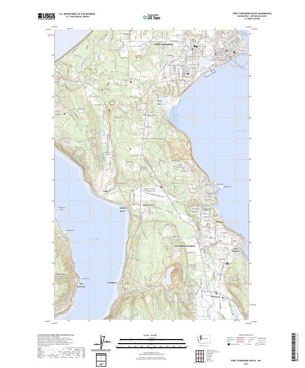 US Topo 7.5-minute map for Port Townsend South WA