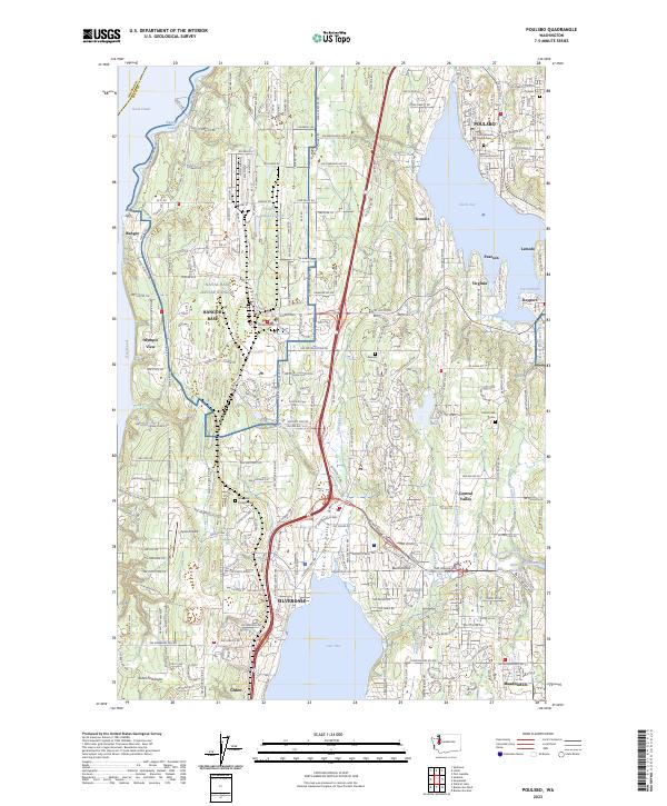 US Topo 7.5-minute map for Poulsbo WA