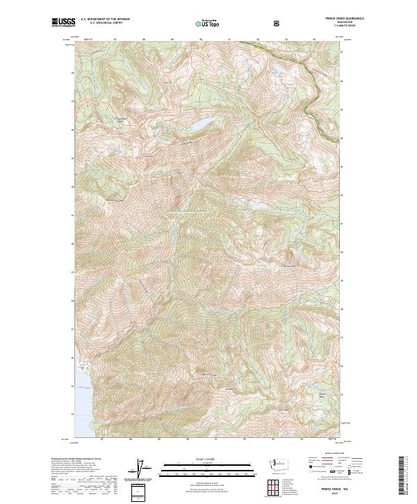 US Topo 7.5-minute map for Prince Creek WA