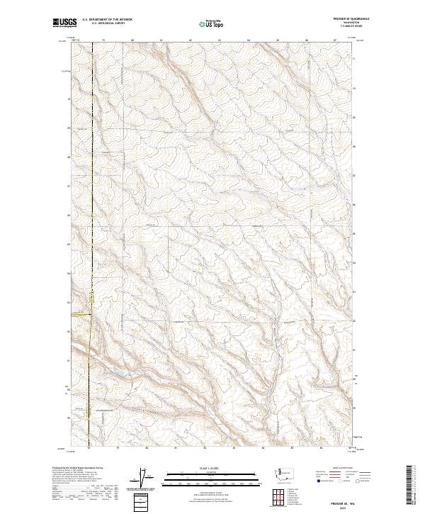 US Topo 7.5-minute map for Prosser SE WA