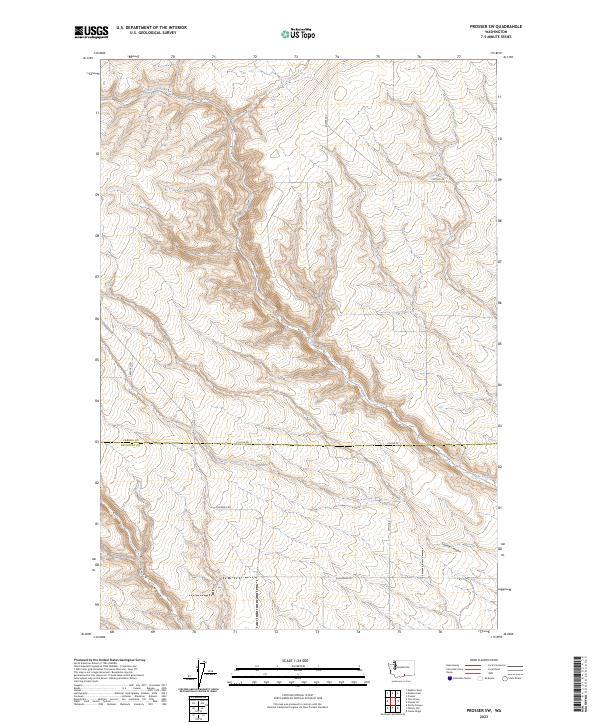 US Topo 7.5-minute map for Prosser SW WA