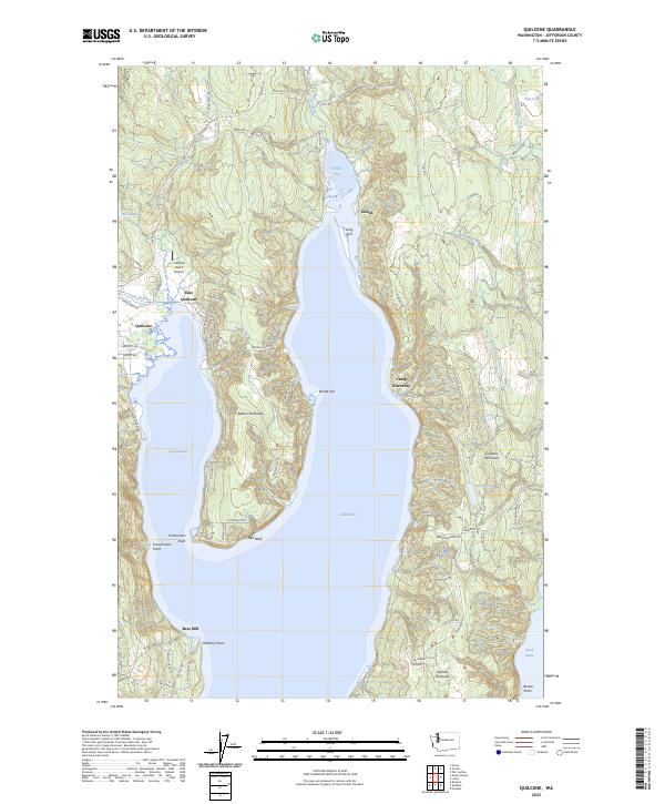 US Topo 7.5-minute map for Quilcene WA