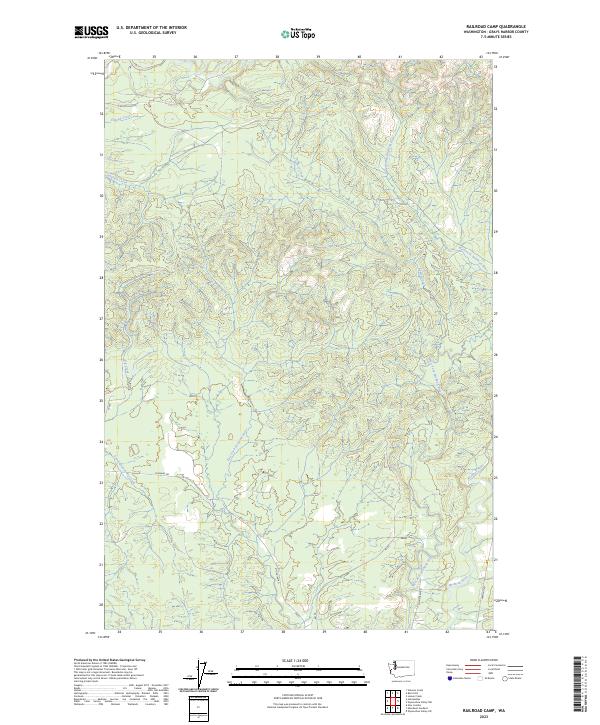 US Topo 7.5-minute map for Railroad Camp WA