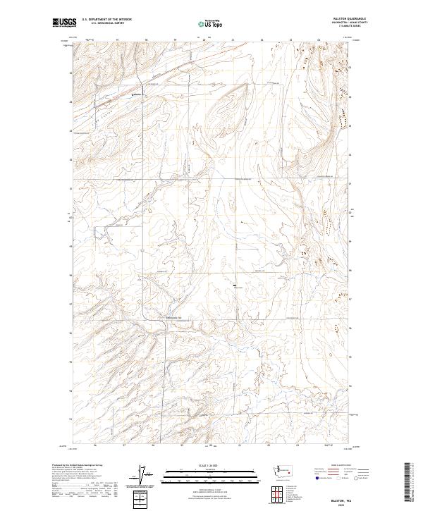 US Topo 7.5-minute map for Ralston WA