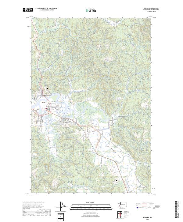 US Topo 7.5-minute map for Raymond WA