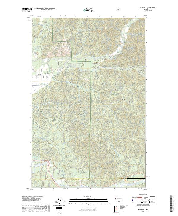 US Topo 7.5-minute map for Reade Hill WA