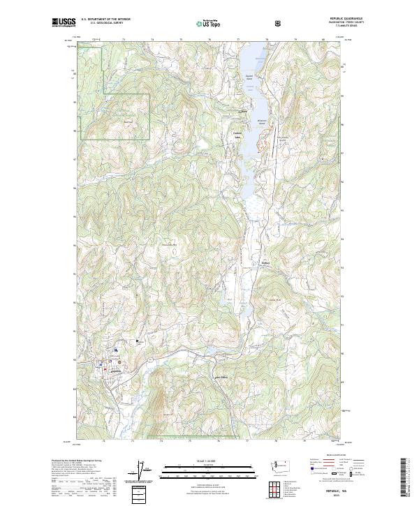 US Topo 7.5-minute map for Republic WA