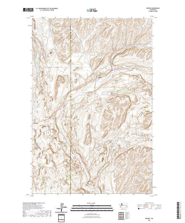 US Topo 7.5-minute map for Revere WA