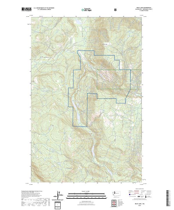 US Topo 7.5-minute map for Riley Lake WA